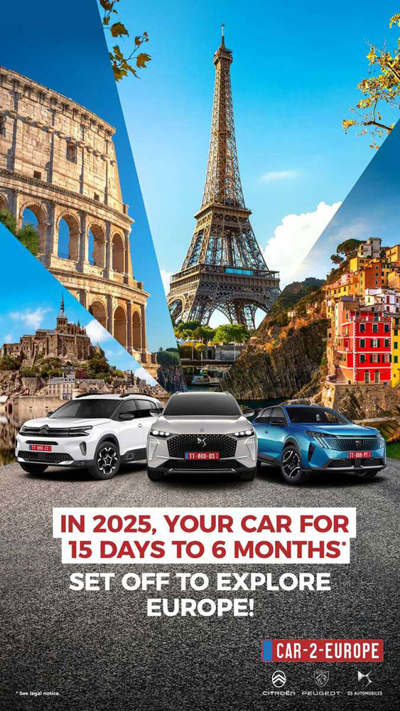 Temporary Transit TT car rental Car2europe 2025