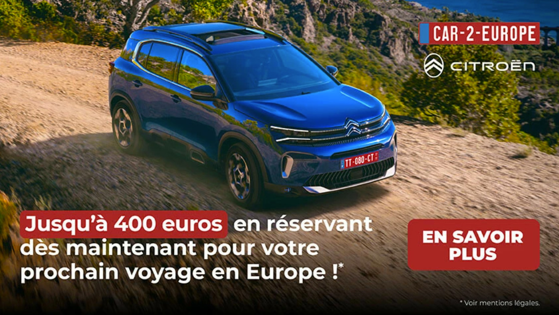 Promotions Transit Temporaire Car2europe 400 EUR