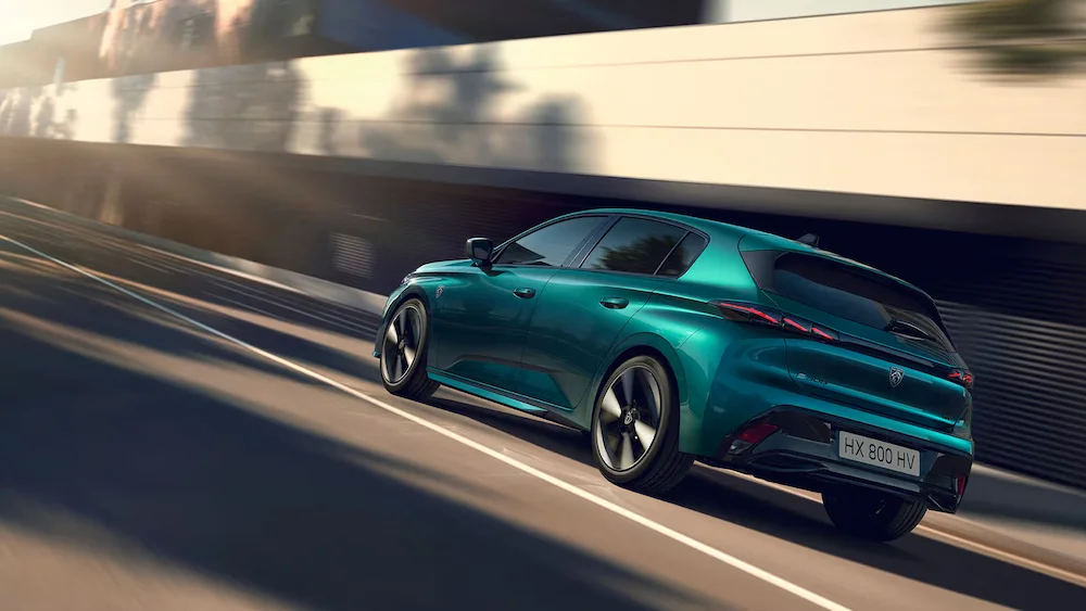 Peugeot 308 – Vue arrière